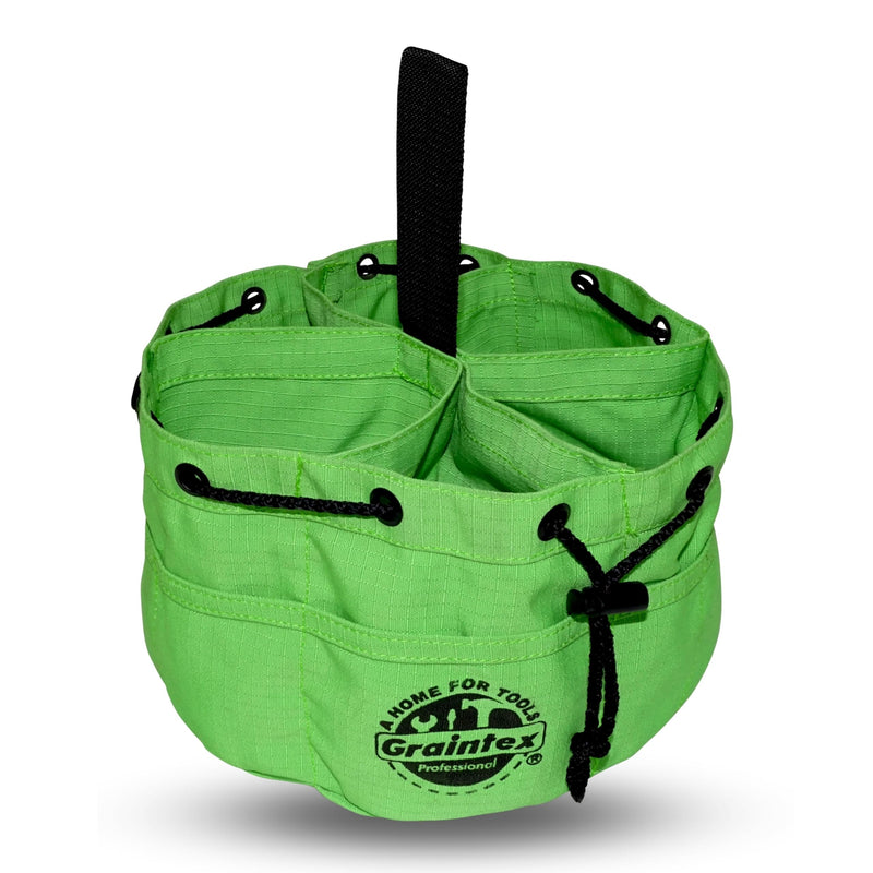 Graintex 18 Pockets Grab Bag Rip-stop Canvas Drawstring Closure, Small Part Organizer Pouch, Small Tools, Screws, Parts, Parachute Tool Bag for