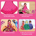 Skillmatics Poke-In Art - Magical Princesses, Mess-Free Fun for Kids, DIY Wood Craft Kits, Creative Activity, Gifts for Girls & Boys Ages 4, 5, 6,