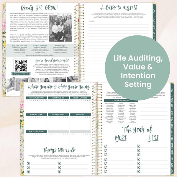 Bloom Daily Planners HARDCOVER 2025-2026 (8.5" X 11") Academic Year Day Planner (July 2025 - July 2026) - Task Goal Organizer - Monthly & Weekly