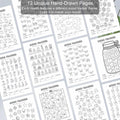 Premade Bullet Dotted Journal Notebook, Pre-Made Dot Grid Journaling with Undated Weekly & Monthly Planner - 12 Month Organization for Habit /