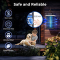 Bug Zapper Outdoor, 2025 Upgraded Mosquito Zapper 2 in 1 Rechargeable Bug Zapper Outdoor with 5000Mah Battery & LED Night Light, 4000V Electric