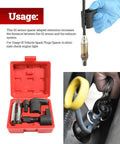 Zlirfy 5PCS Oxygen Sensor Removers,Automotive Oxygen Sensor Socket Wrench Remover Tool and Thread Chaser Set,O2 Oxygen Sensor Socket Set for