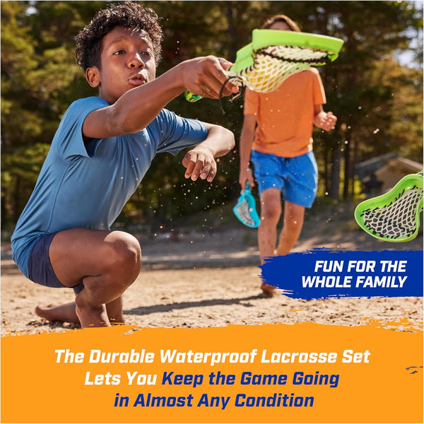 Swimways Hydro Lacrosse, Blue, Outdoor Games for Adults & Kids, Swimming Pool Accessories and Pool Party Games, Blue
