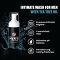 Skin Elements Intimate Wash for Men | Ph Balanced Foaming Wash with Tea Tree Oil & Aloe Vera | Soothes, Refreshes & Maintains Hygiene | 4.05 Fl. Oz. |