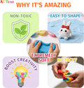 Air Dry Clay Kit,56 Colors Modeling Magic Clay for Kids,DIY Classroom Bulk Starter Sculpting Kit, Soft & Ultra Light, Art and Crafts Party Favors