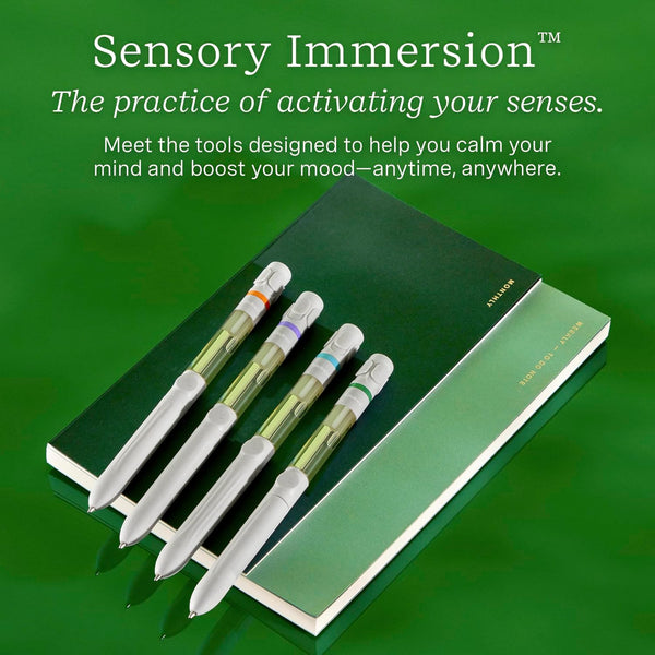 Lifelines Pen Diffuser, in Bloom - 1Mm Black Ballpoint Pen with Scented Essential Oil Blends â Aromatherapy Diffuser & Sensory Immersion Diffuse