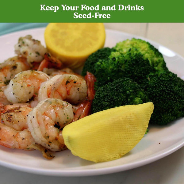 Regency Wraps Stretch Wraps, Lemon Wedge Bag, the Real Woven Cotton Cloth Covers, Yellow, 100-Pack, Seed-Free Squeezing of Halves or Wedges on