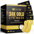 Under Eye Patches (30 Pairs), 24K Gold under Eye Mask for Puffy Eyes, Dark Circles,Bags and Wrinkles with Collagen,Relieves Pressure and Reduces