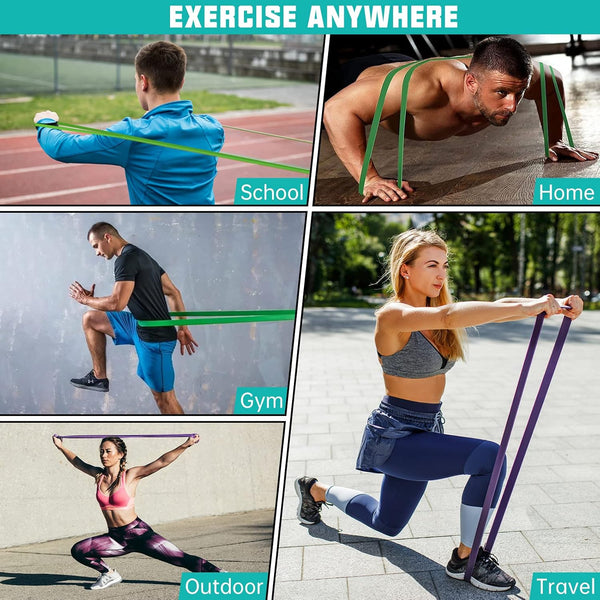 Resistance Band,Pull up Assistance Bands, Workout Bands, Exercise Bands, Resistance Bands Set for Working Out with Door Anchor,Physical Therapy,