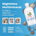 Maryruth'S Liquid Nighttime Multimineral | Sugar Free | Calm Magnesium Citrate | NO Melatonin | Calcium Magnesium Zinc | Muscle Relaxation |