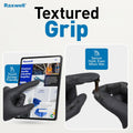 Raxwell Heavy Duty Disposable Gloves Latex Free | 6.5 Mil Black Nitrile Gloves X-Large | 100 Count Powder Free & Chemical Resistant | Food Grade,