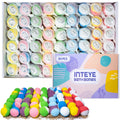 INTEYE Luxury Bath Bombs Gift Set - 54Pc Skin-Nourishing Mineral Bath Salts with Natural Essential Oils & 9 Aromas | Spa-Qualit Self-Care for