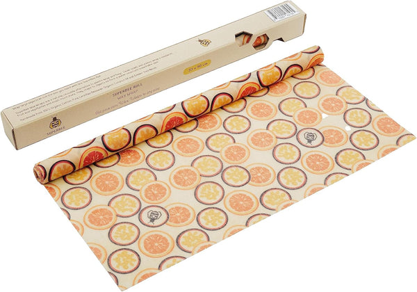 SUPERBEE Beeswax Wrap XL - Reusable Wrap for Food, Sandwiches, Cheese & Veggies - Passion