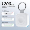 HUOTO Portable Watch Charger for Apple Watch Series 9,Portable Magnetic Iwatch Charger 1200Mah Power Bank Mini Purse Items Fast Keychain Charging