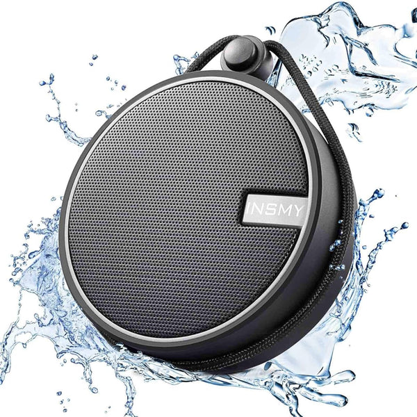 INSMY C12 IPX7 Waterproof Shower Bluetooth Speaker, Portable Small Speaker, Speakers Bluetooth Wireless Loud Clear Sound Support TF Card Suction