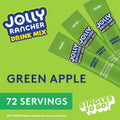 Jolly Rancher Singles to Go Powdered Drink Mix, Green Apple, 72 Total Servings, Sugar-Free Drink Powder, Just Add Water, 0.62 Ounce (Pack of 12)