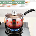 Herogo 1 Quart Saucepan with Lid, 18/10 Stainless Steel Small Sauce Pan Pot, 1Qt Saucepan for Gas Electric Stove Top Camping, Healthy & Rust Free