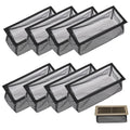 Sumnacon Floor Register Cover Trap 8 Pack Register Vent Traps for Home Floor, 4 X 10 Inch Floor Vent Screen Net Mesh Floor Register Cover for