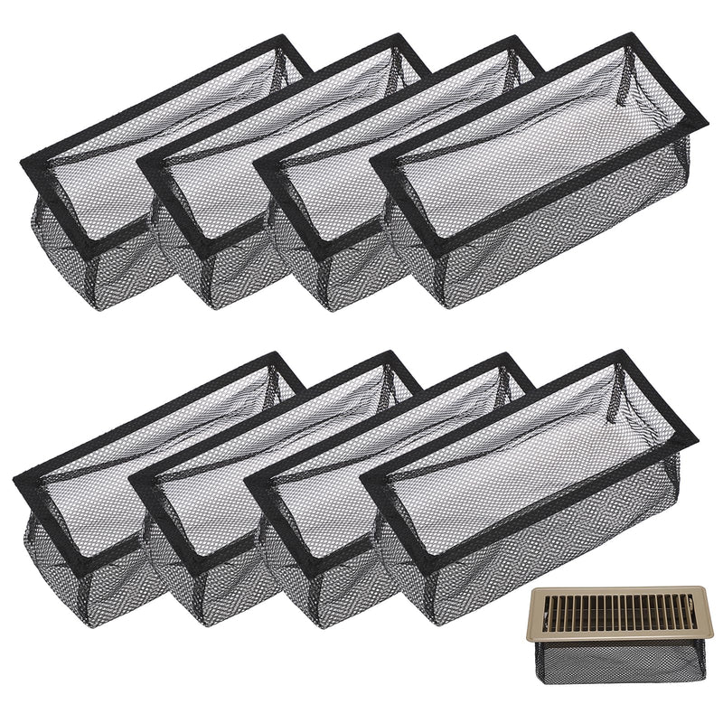 Sumnacon Floor Register Cover Trap 8 Pack Register Vent Traps for Home Floor, 4 X 10 Inch Floor Vent Screen Net Mesh Floor Register Cover for