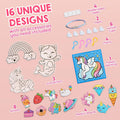 Klever Kits 16 Projects Gem Painting, Kids Diamond Gem Painting Kit with 5D Gem, Arts and Crafts for Girls Ages 6-12, Gem Craft Activities Kits,