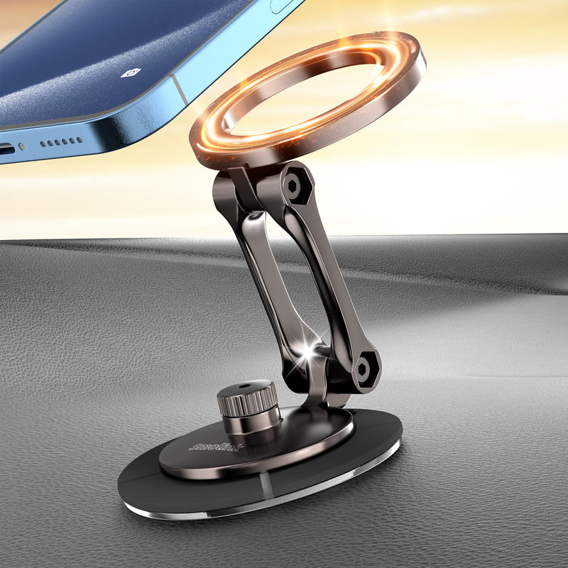 Smolink Phone Holders for Your Car Fits Car Dash&Tesla Screen, Magsafe Car Mount for Iphone, Strong Magnets Car Phone Mount, Universal