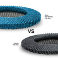 NEIKO 11257A High Density Jumbo Premium Zirconia Flap Disc | 4.5" X 7/8-Inch, 40 Grit, Bevel Type #29-10 Pack