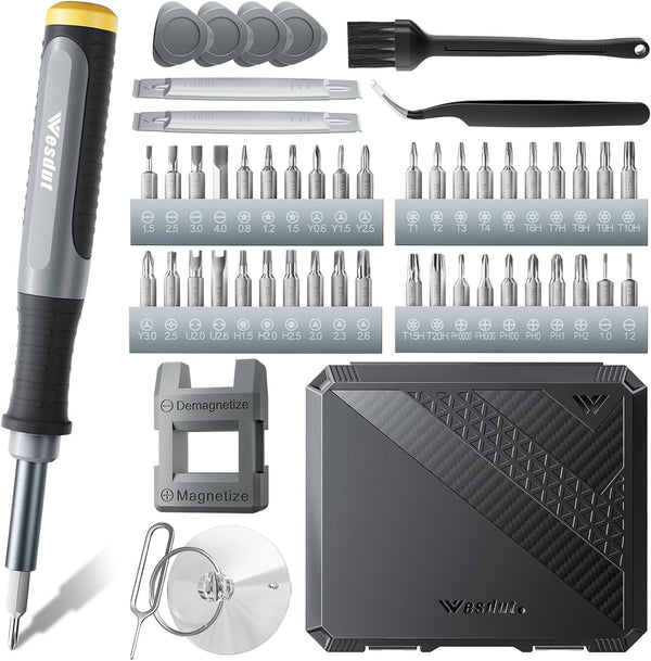 52In1 Precision Screwdriver Set, [Super Durable] Small Repair Kit, PC Accessories, PS5 Cleaning Kit, Tool Sets for Men, Fit Macbook, Computer, Laptop, Watch, PS4, Xbox, Eyeglass, Console More