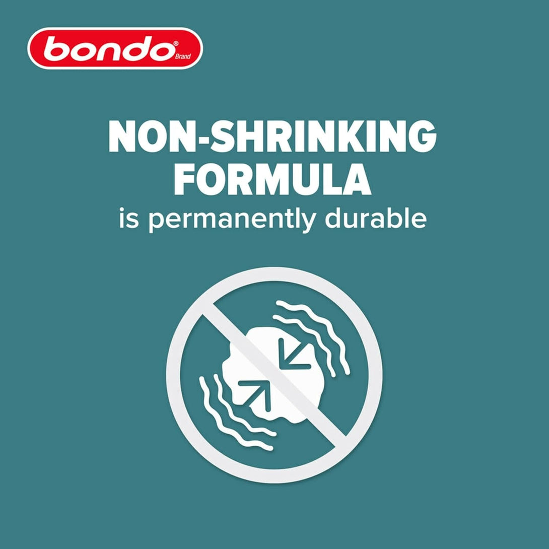 3M Bondo Short Strand Fiberglass Reinforced Filler 21 Oz (595.34 G) with Bondo Cream Hardener 0.5 Oz (14G), Repair Holes up to 0.5 IN, Waterproof (SS-PT-ES)