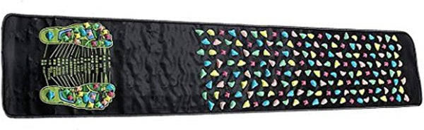 Joyzan Foot Massage Mat, Reflexology Leg Pain Walk Stone Road Acupoint anti Slip Rock Foldable Particle Pressure Point Pad Long Sitting Elderly Student Office Worker Acupressure Relaxes Relief