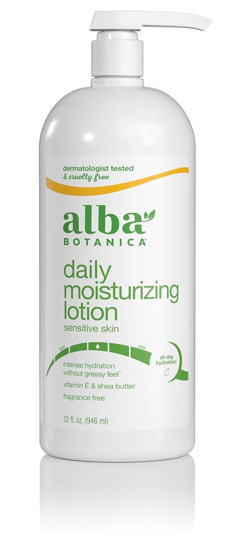 Alba Botanica Lotion Emollient Unscented, 32 Fl Oz