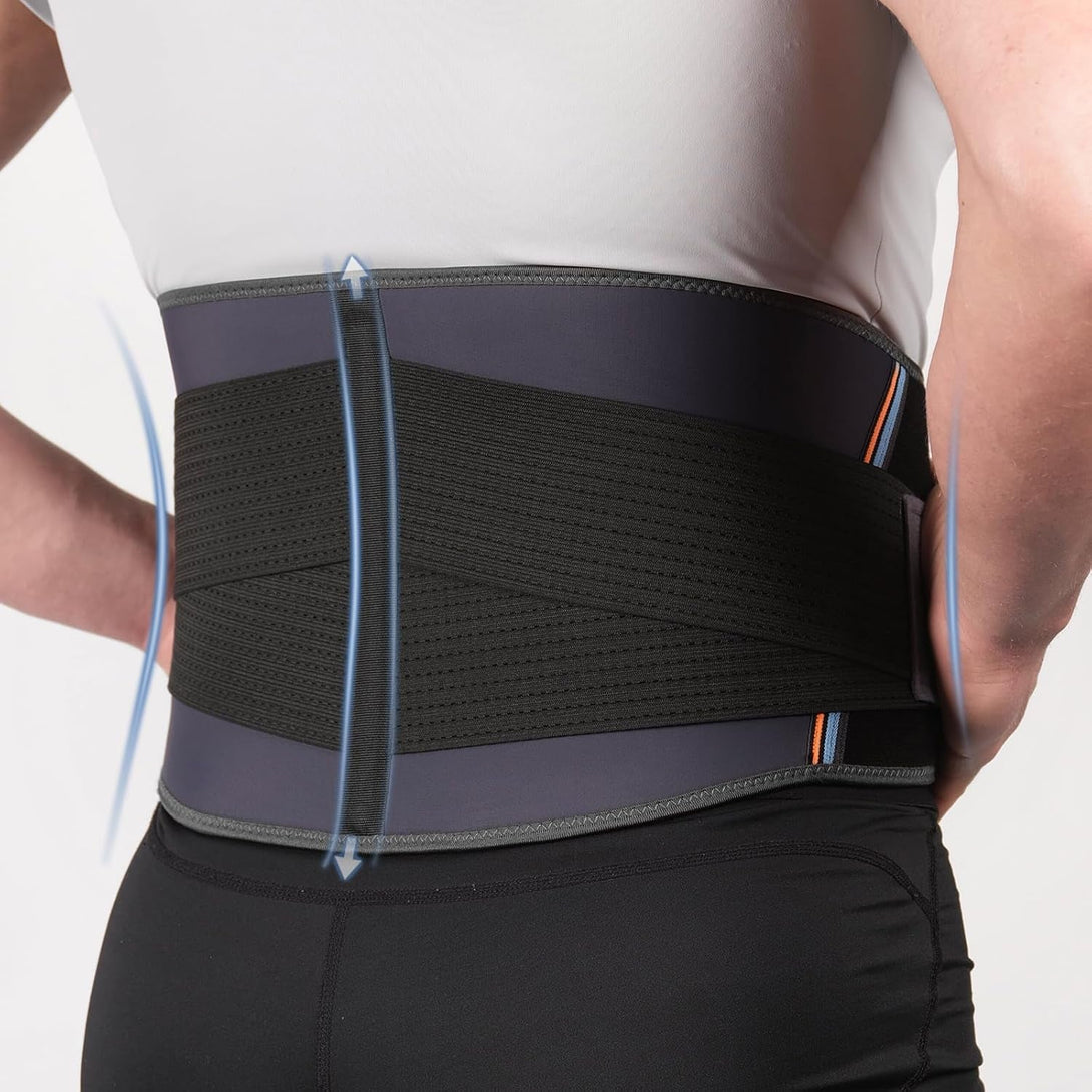 Back Brace Lower Back Pain Relief & Posture Corrector Back Support Breathable Soft Mesh Design,Adjustable Lumbar Support for Men & Women Relief from Sciatica, Scoliosis, S (Waist: 21.7"-31.5")