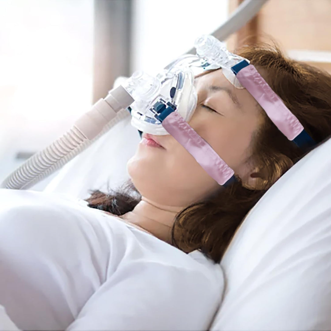 4 Pack Satin CPAP Strap Covers CPAP Face Cushion Universal and Comfort Silky CPAP Headgear Pads for Reducing Red Marks