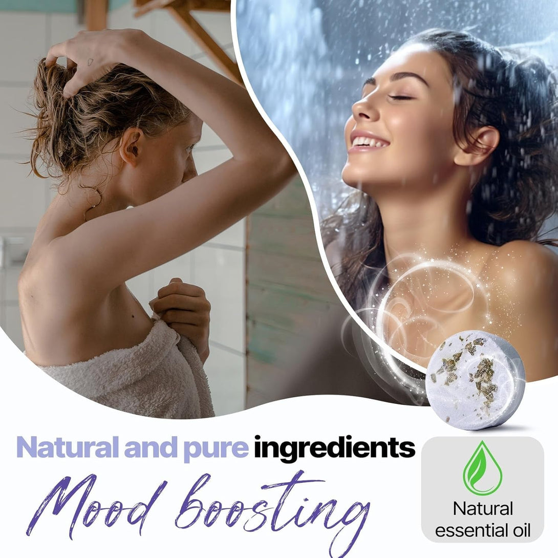 Shower Steamers Aromatherapy Birthday Gifts for Women - SWCANDY 8 Pcs Mothers Day Gifts for Mom Grandma Wife Her Men Teen Adults Bath Bombs Self Care with Natural Essential Oils Relaxation Home SPA