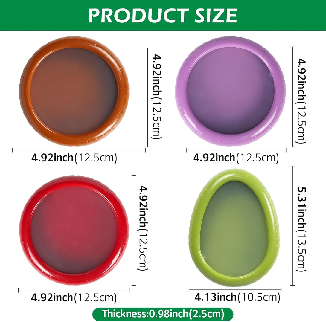 Avocado Saver and Tomato Holder - Set of 4 Preventing Food Flavor Skewering Reusable Storage Containers for Fridge -Ideal for Garlic, Onions, Lemons, and Potatoes