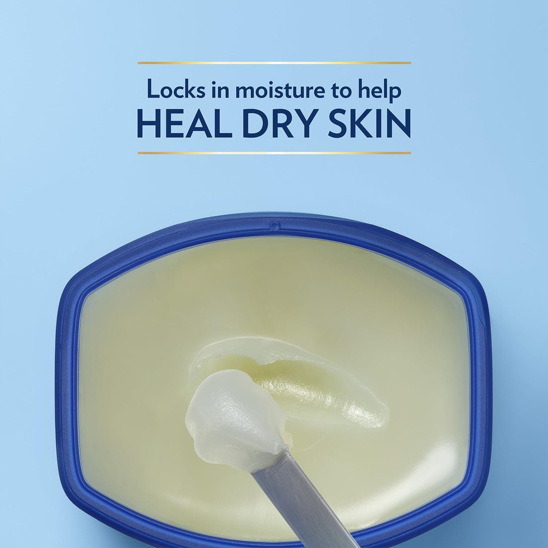 Vaseline Petroleum Jelly 2-Size Variety 4-Pack – Hypoallergenic Skin Protectant, Unscented Healing Ointment for Beauty & Personal Care