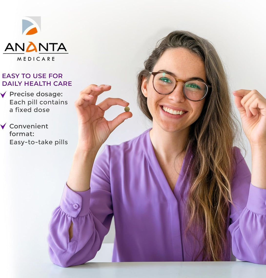 Anantavati Sleep Supplement – Extra Strength Bacopa for Stress Relief & Deep Sleep – 120 Vegetarian Tablets
