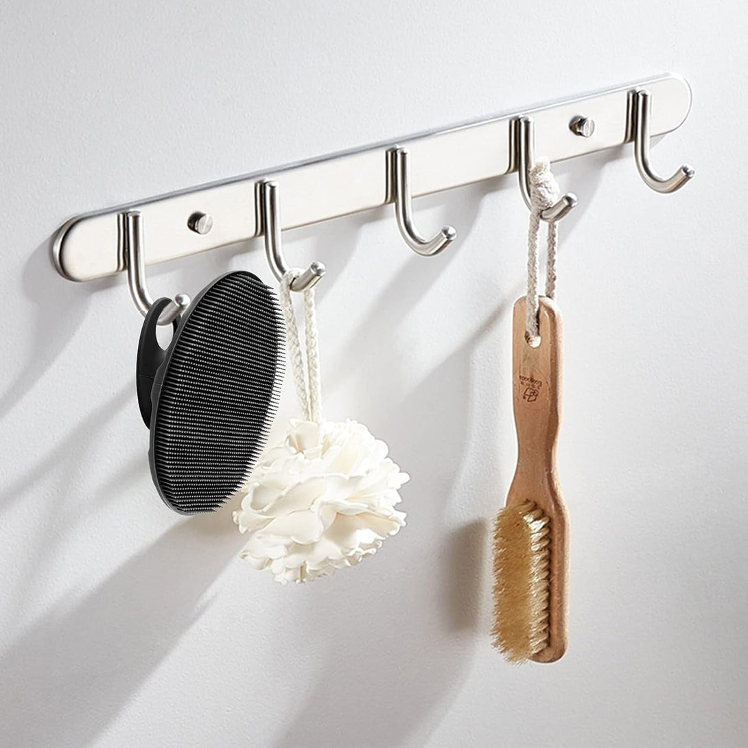 INNERNEED Soft Silicone Body Scrubber Handheld Shower Cleansing Brush, Gentle Exfoliating and Massage for All Kinds of Skin (Black)