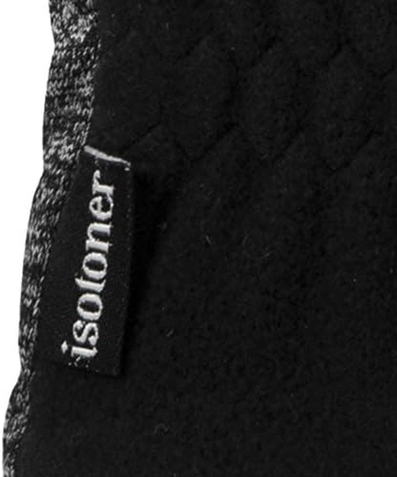 Isotoner Women'S Unlined Water Repellant Touch Screen Gloves, Black, One Size