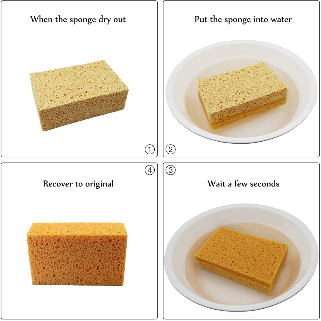 1 PCS X JK SP-T50 Large Sponge, Cleaning Sponges, Boat Bail Sponge, Handy Sponges, Cellulose Sponges, Natural Sponges, Commercial Sponges, Car Washing Sponge, Eco Friendly Sponge (6.5" X 4.0" X 2.0")