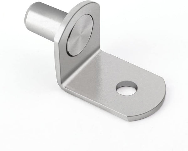 1/4 Inch Shelf Pegs,40Pcs Bracket Support Pins L-Shaped Holders for Cabinets,Shelves,Wodrob,Nickel Plated