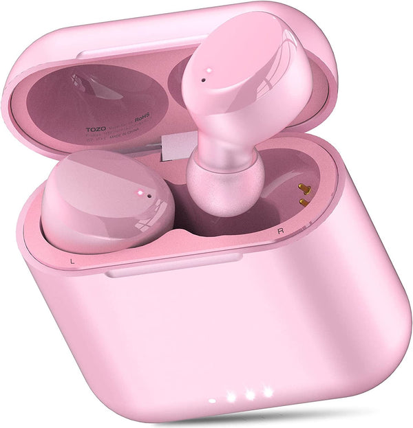 TOZO T6 Wireless Earbuds Bluetooth 5.3 Headphones, Ergonomic Design in Ear Headset, 50Hrs Playtime with Wireless Charging Case, APP EQ Customisable, IPX8 Waterproof