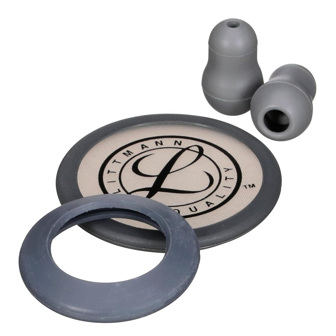3M Littmann Stethoscope Spare Parts Kit – Black, Compatible with Classic II S.E., Includes Snap Tight Soft-Sealing Small Eartips, Tunable Diaphragm & Rim, Non-Chill Bell Sleeve, 40005