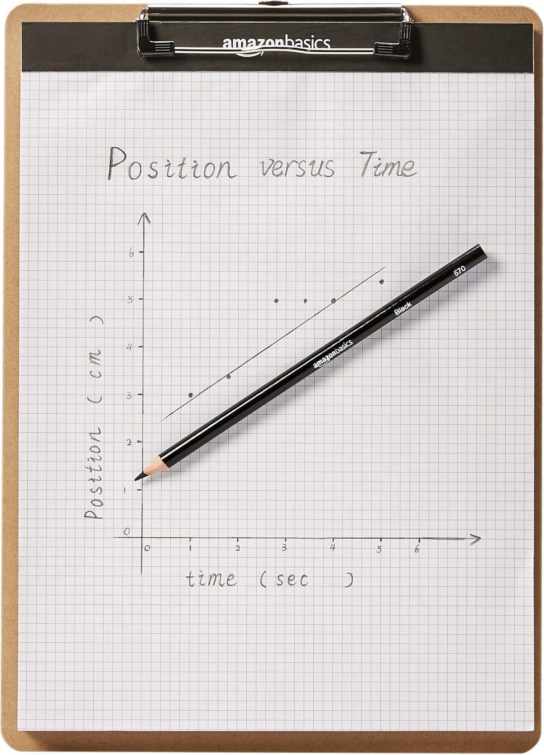 Amazon Basics Hardboard Office Clipboard, 6-Pack, Brown