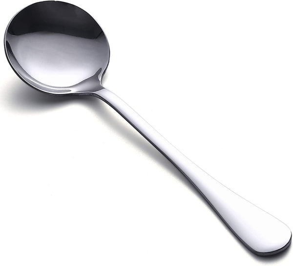 Soup Spoons, 8-Piece Stainless Steel Spoons Heavy-Weight Spoon Flatware