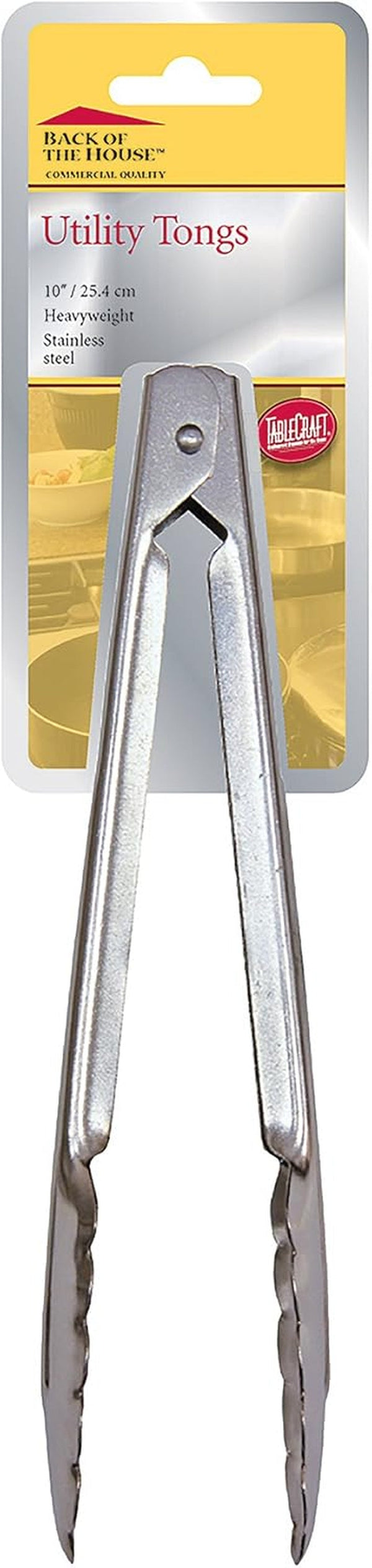 Tablecraft Heavy Duty Tongs, 9-1/2", Stainless Steel