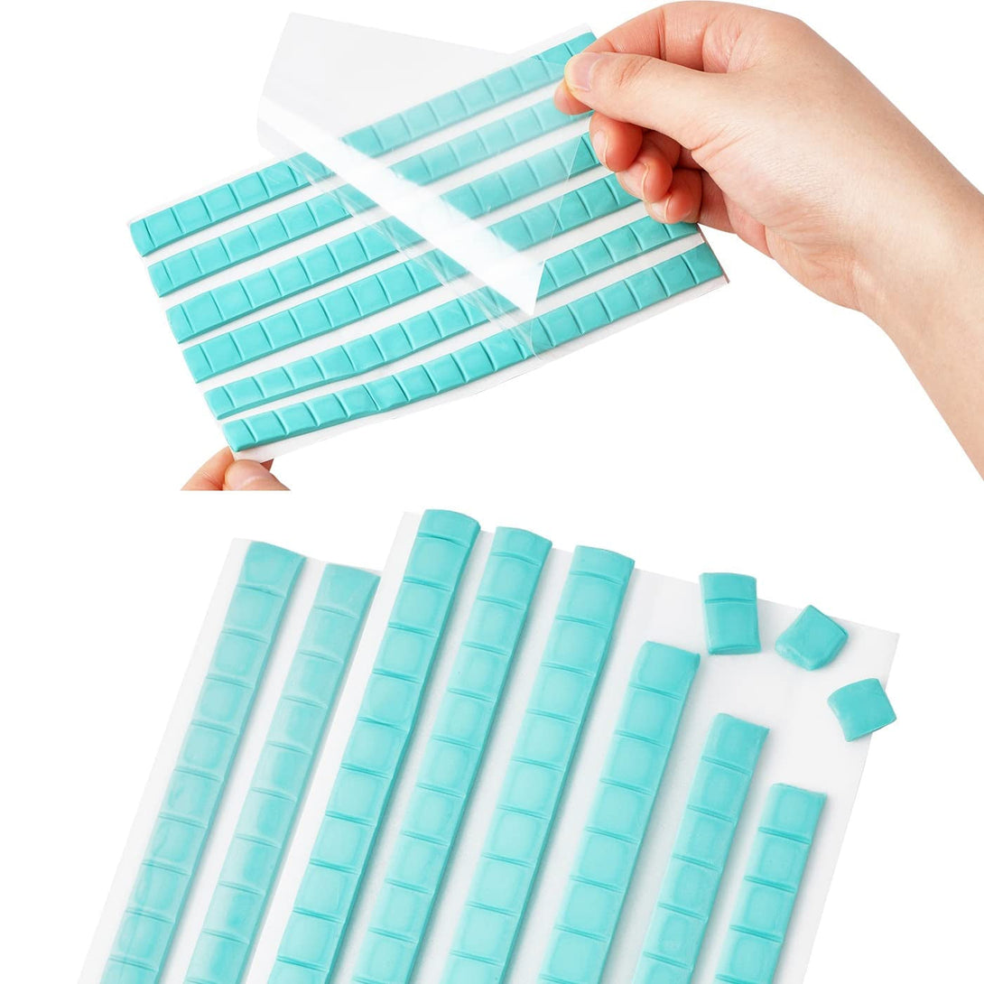 96 Pieces Adhesive Poster Tacky Putty Sticky Non-Toxic Fun-Tak Mounting Putty Reusable & Removable Wall Safe Tack for Hanging Pictures, Art Photography(Light Blue)