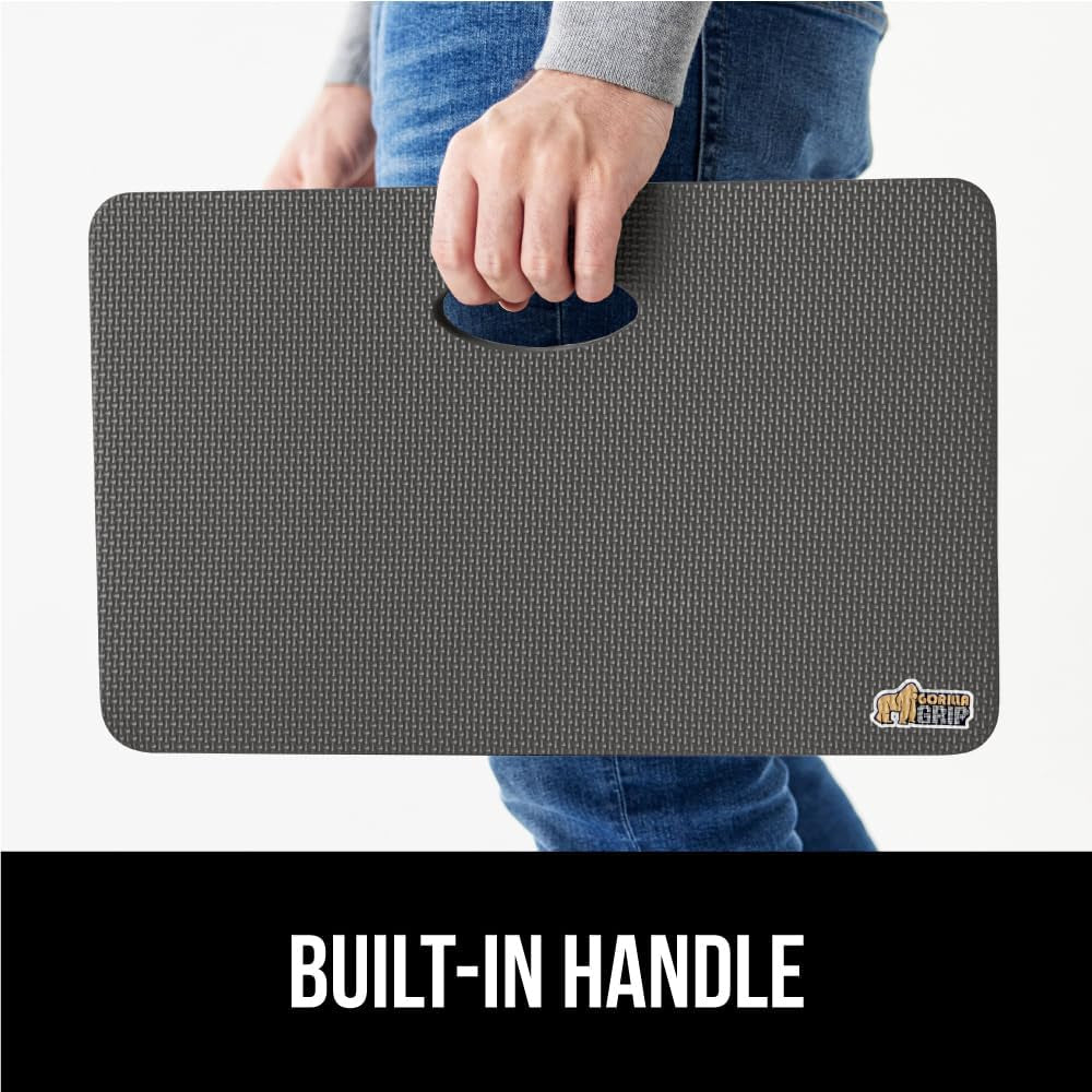 GORILLA GRIP Extra Thick Patent Pending Garden Kneeling Pad, Supportive Soft Foam Knee Cushioning for Gardening, Water Resistant Construction, Bathing Baby, Workout Supplies, Lightweight