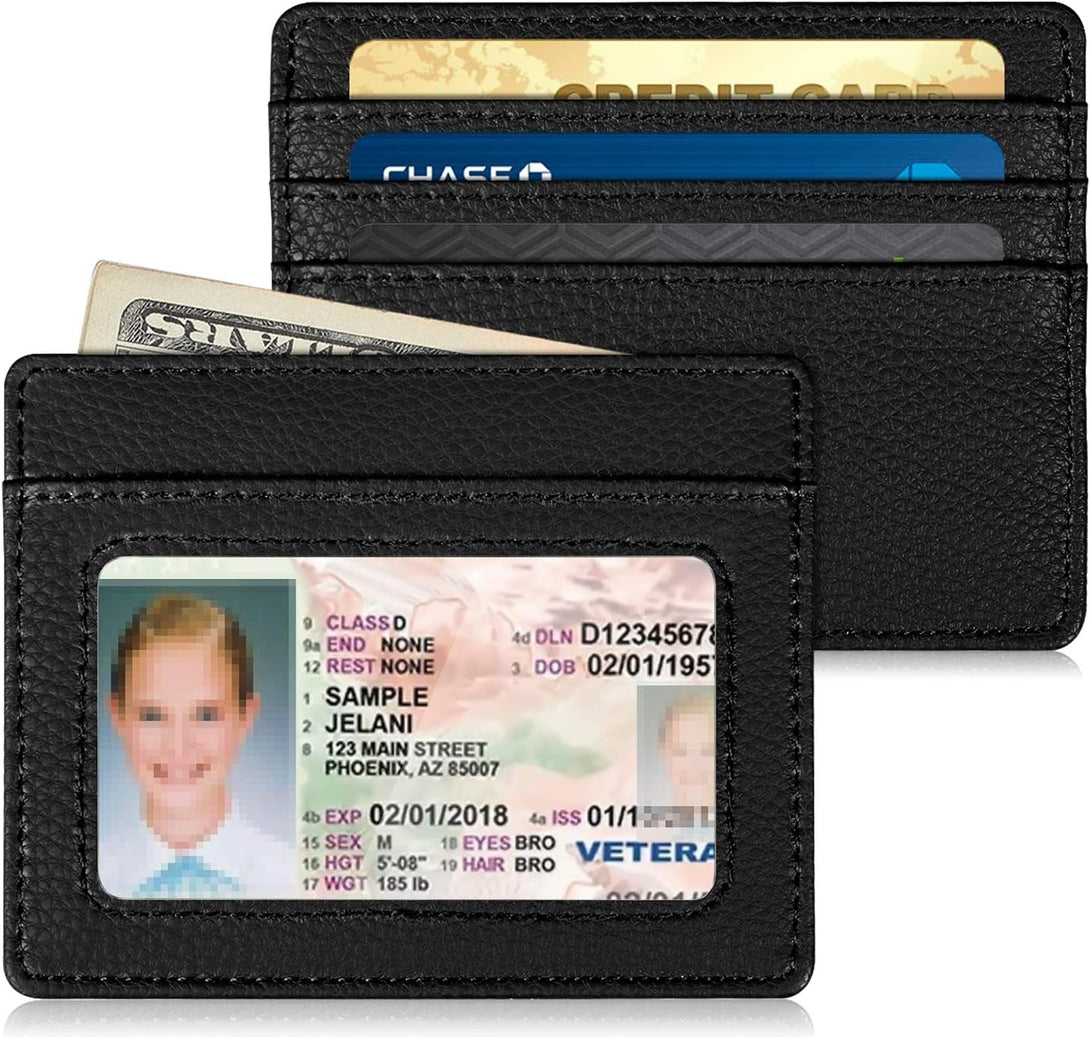 Fintie Slim Minimalist Front Pocket Wallet, RFID Blocking Credit Card Holder Card Cases with ID Window for Men Women