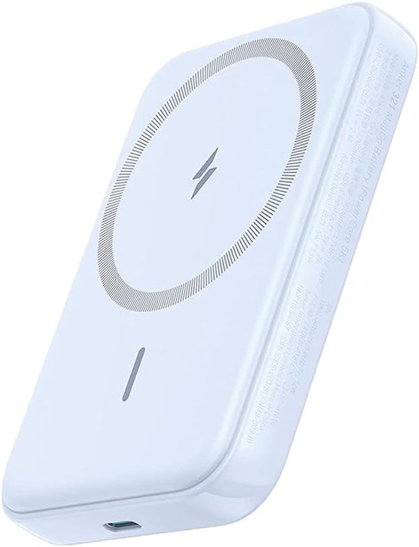 Anker 321 Maggo Battery (Powercore Magnetic 5K), 5,000Mah Magnetic Wireless Portable Charger, Compatible with Iphone 15/15 Plus/15 Pro/15 Pro Max, Iphone 14/13/12 Seriesï¼ˆPurpleï¼‰