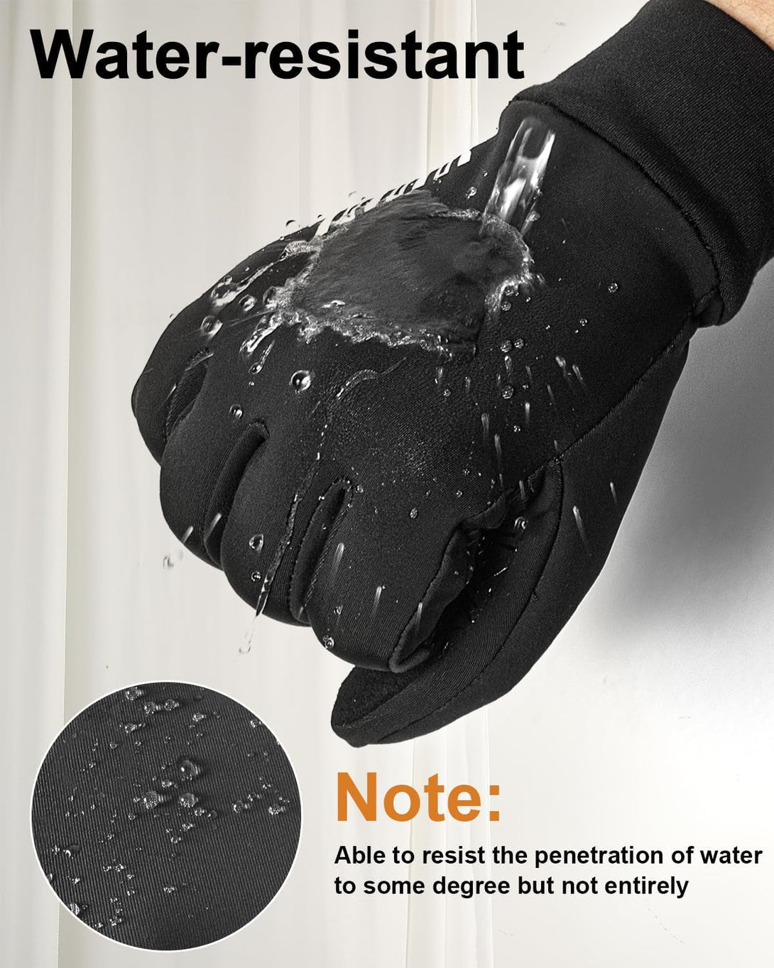RIGWARL Gloves for Cool&Cold Weather Waterproof, Winter Gloves for Men Women Touch Screen
